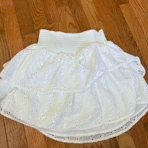 Hollister white skirt